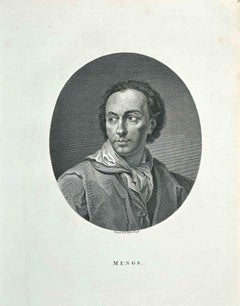 Portrait of A.R. Mengs - Original Etching by James Neagle - 1810