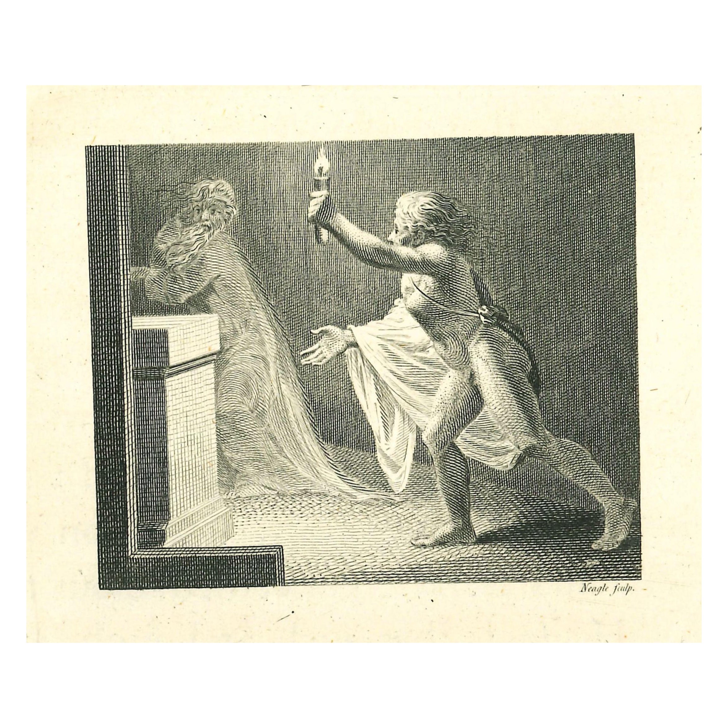 La découverte - gravure de James Neagle - 1810