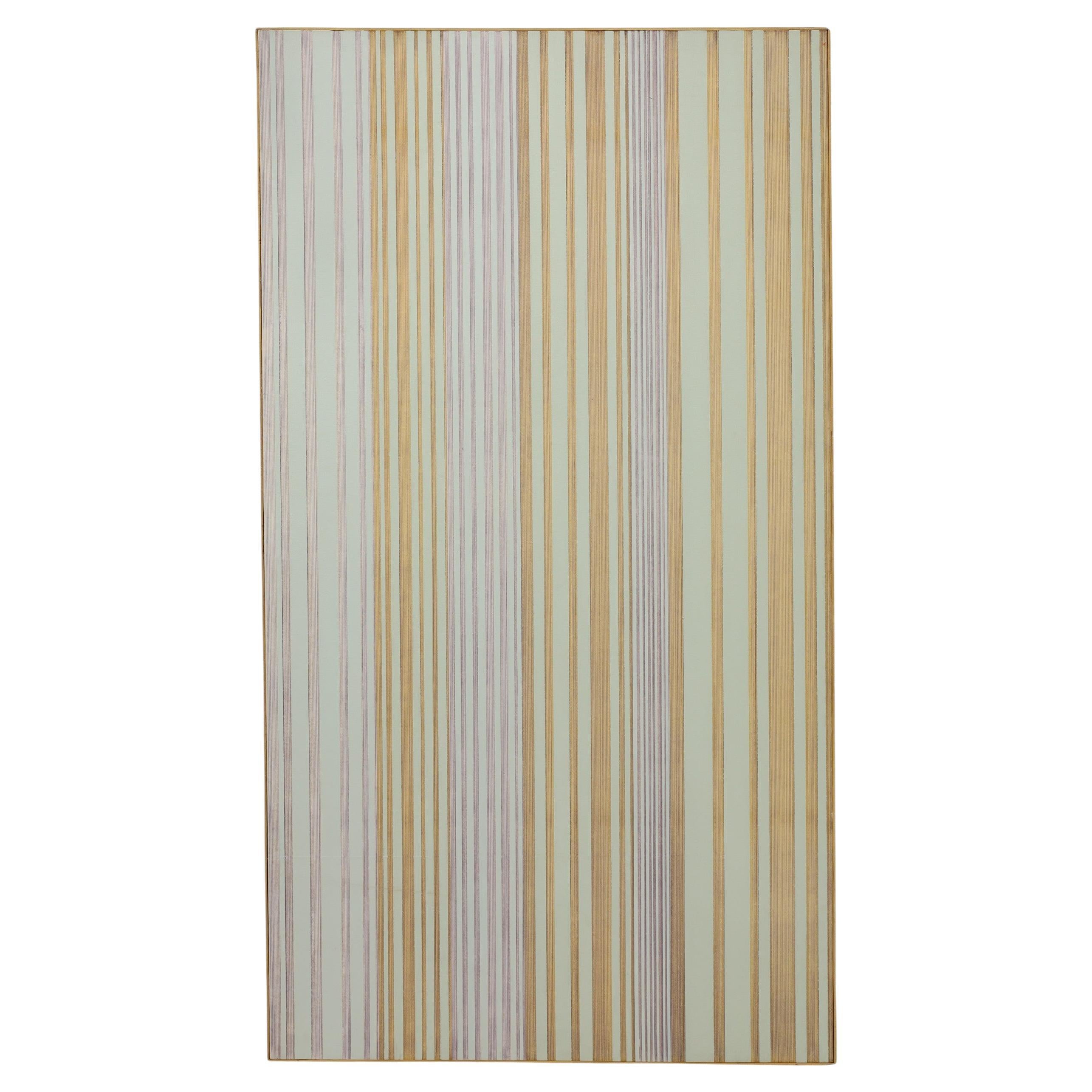 James Nickel (geb. 1943), Gemälde ohne Titel, Kreidestrich-Serie, 1971, 92" x 50,7" im Angebot