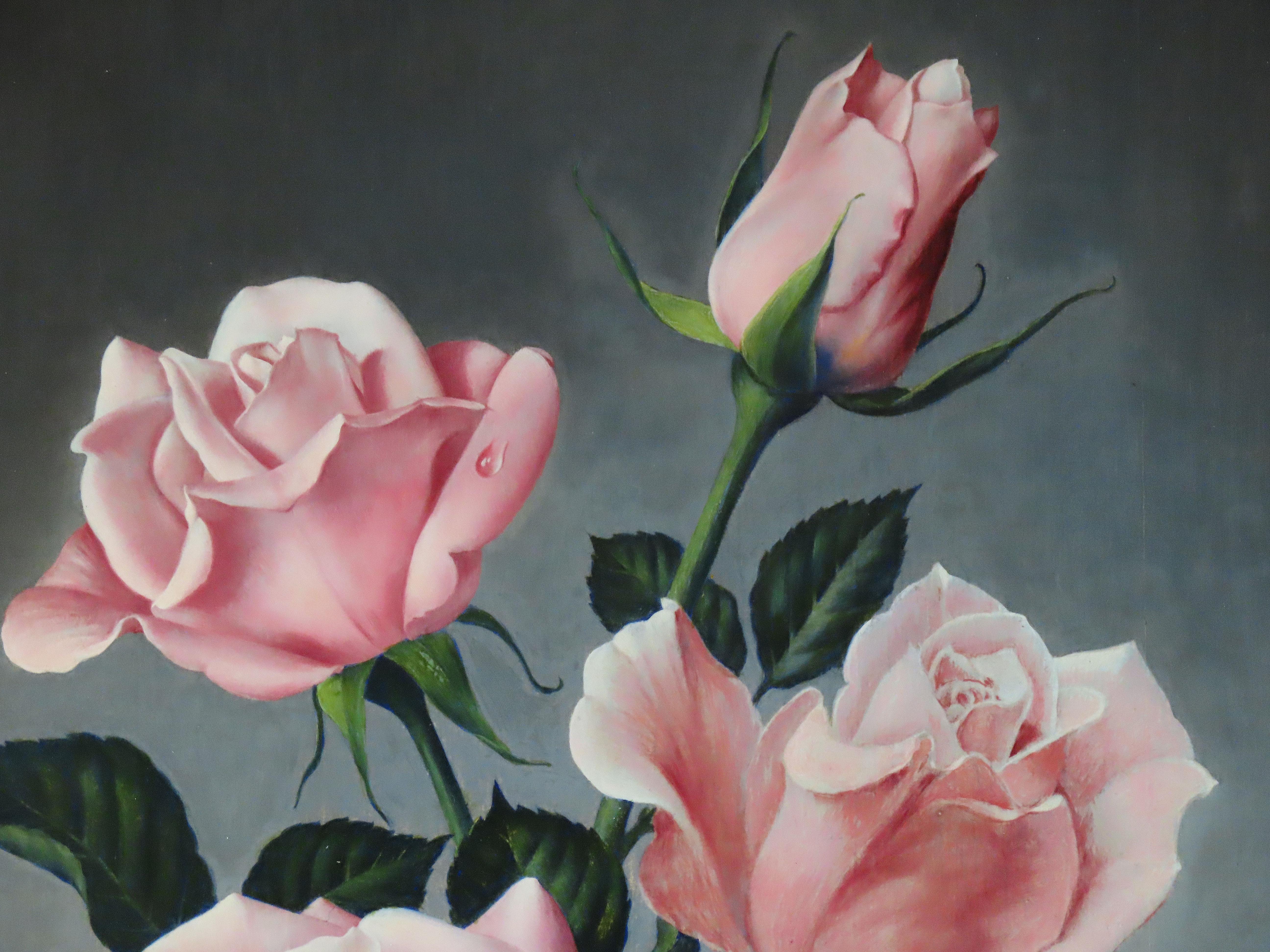 James Noble 1919- 1989.
Pseudonym für den Künstler Ernest Arthur Holloway, Maler von Stillleben und Porträts. Regelmäßiger Aussteller in der Royal Academy und anderswo.
Provenienz: Stacy Marks. Titel verso beschriftet mit Datum '66. 

Original Öl