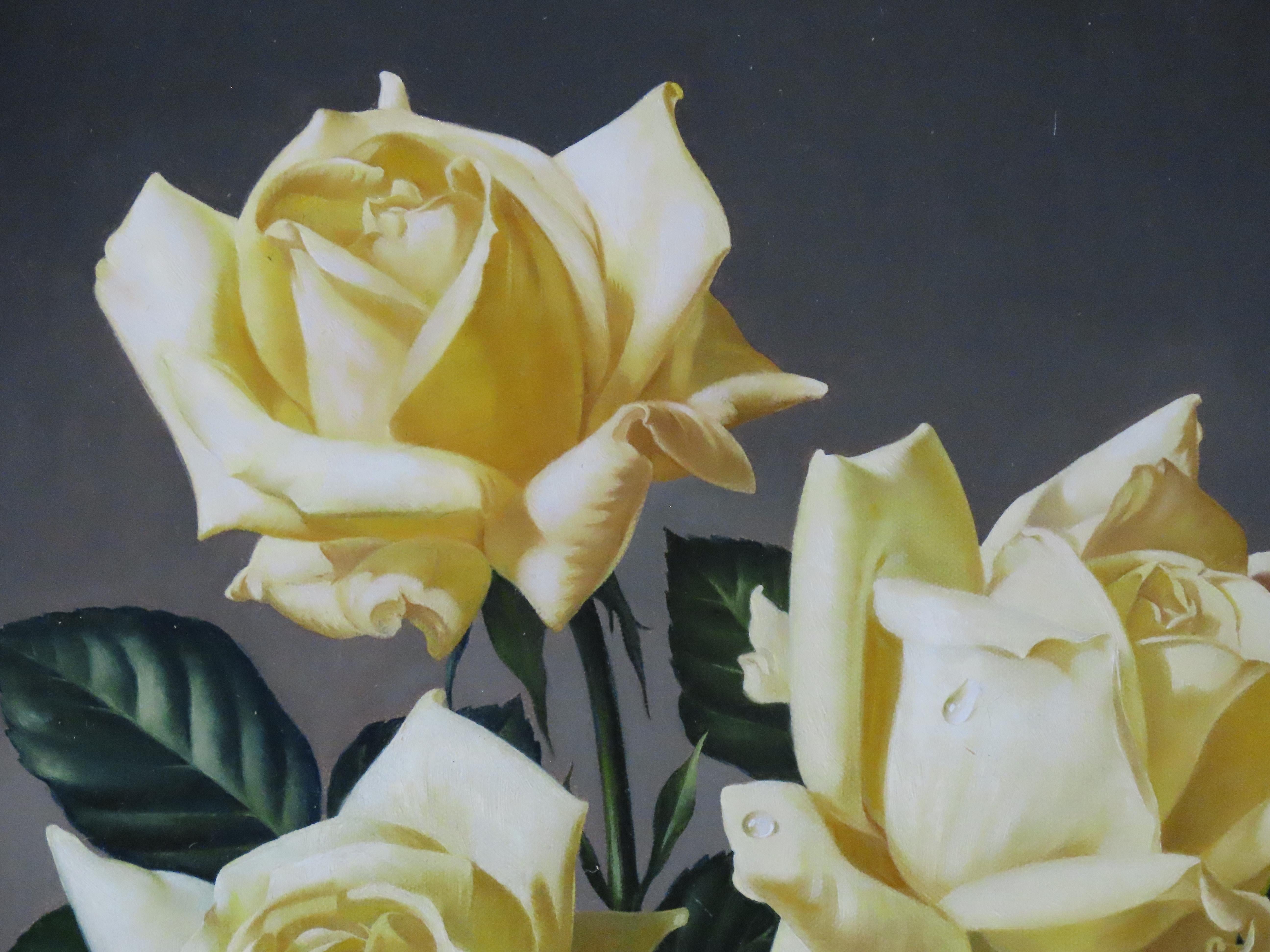 James Noble 1919- 1989.
Pseudonym für den Künstler Ernest Arthur Holloway, Maler von Stillleben und Porträts. Regelmäßiger Aussteller an der Royal Academy und anderswo.
Provenienz: Stacy Marks. 

Titel verso beschriftet mit Datum '75. 
Original Öl