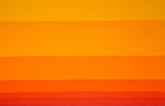 Otoño, Firmado Arco Iris de Colores OP Art de James Norman