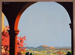 Original Vintage Travel Poster Australia Canberra Federal Capital & Garden City