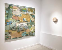 Poise (Large, Modern Abstract Expressionist Painting in Earth Tones)