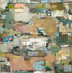 Poise (Large, Modern Abstract Expressionist Painting in Earth Tones)