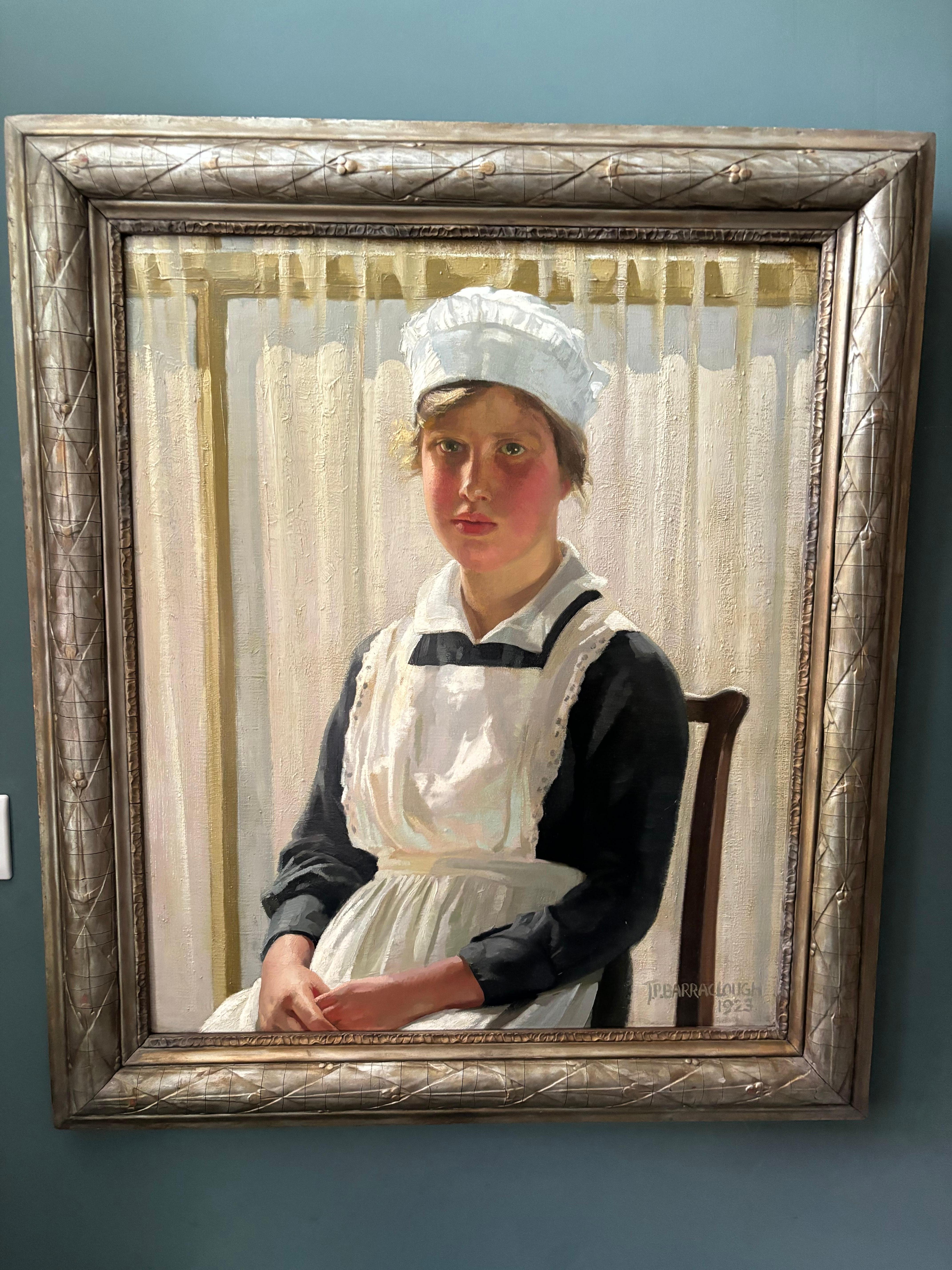 James P Barraclough, Portrait of a young woman, Royal Academy exhibit For Sale 2