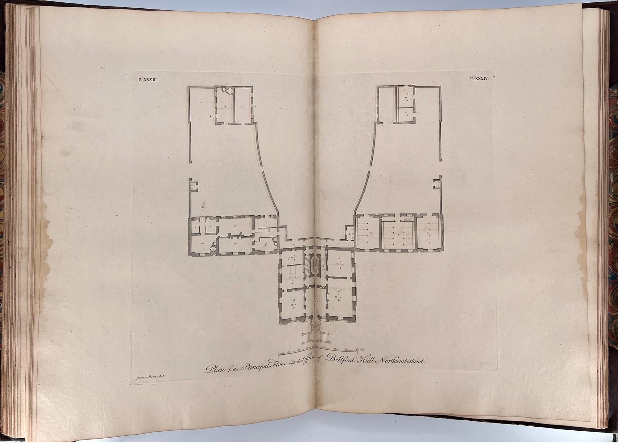 James Paine – Plans, Elevations and Section of Noblemen and Gentlemen's Houses For Sale 4
