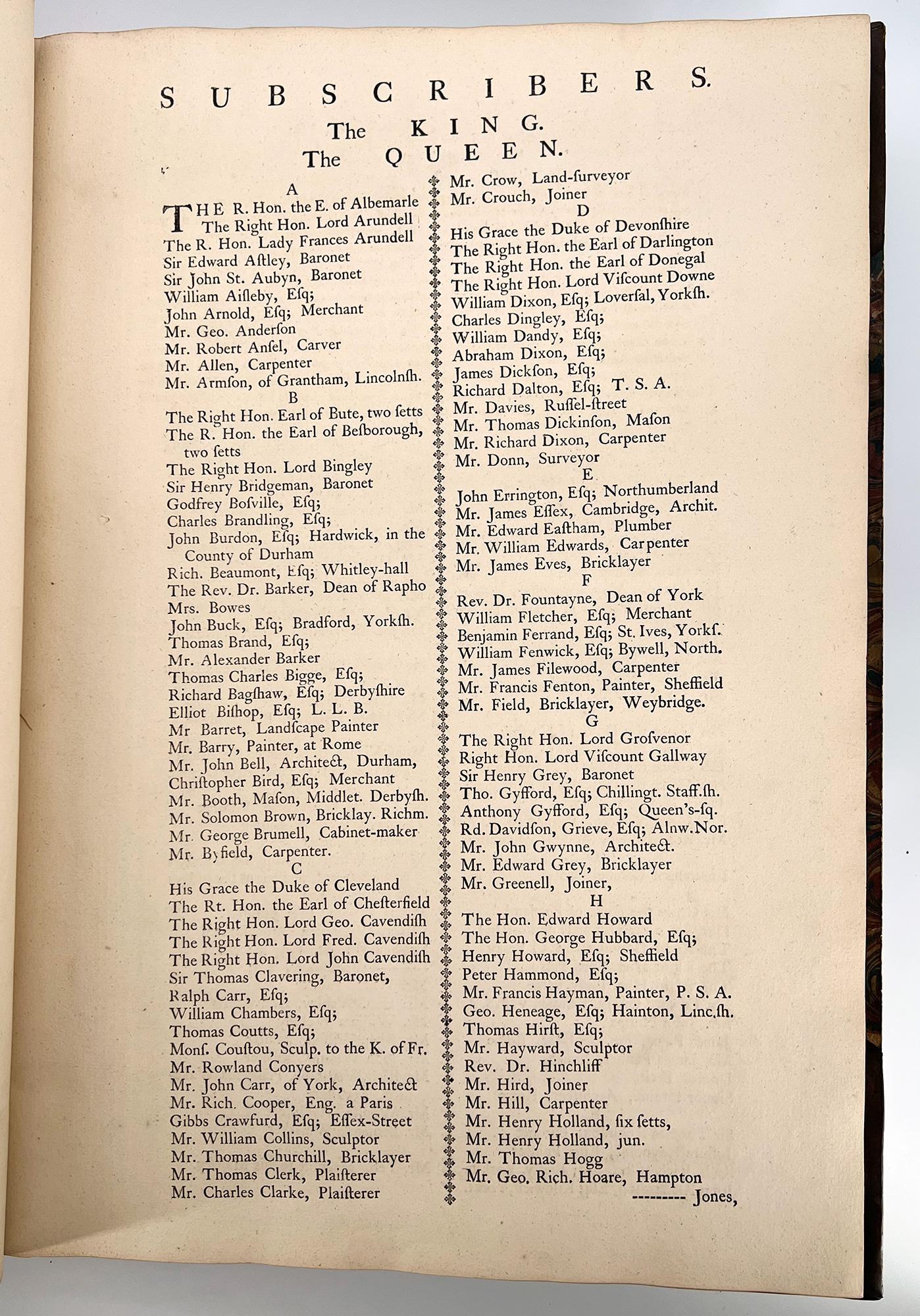 James Paine - Plans, élévations et coupes de maisons de nobles et de gentilshommes en vente 7