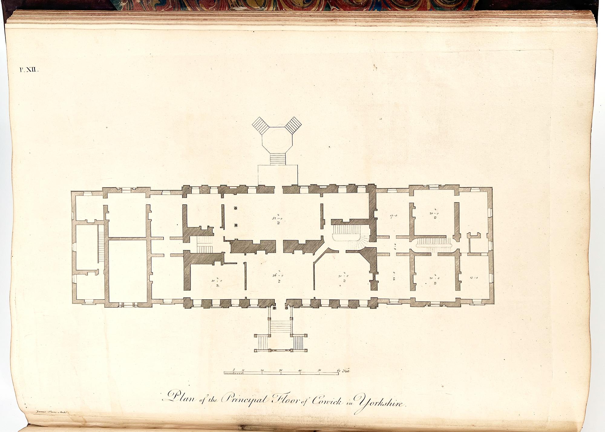 18th Century James Paine – Plans, Elevations and Section of Noblemen and Gentlemen's Houses For Sale