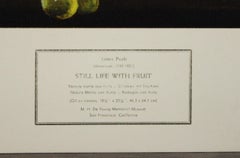 Nature morte avec affiche de fruits. 1974, New York Graphic Society, Ltd. Imprimé aux États-Unis
