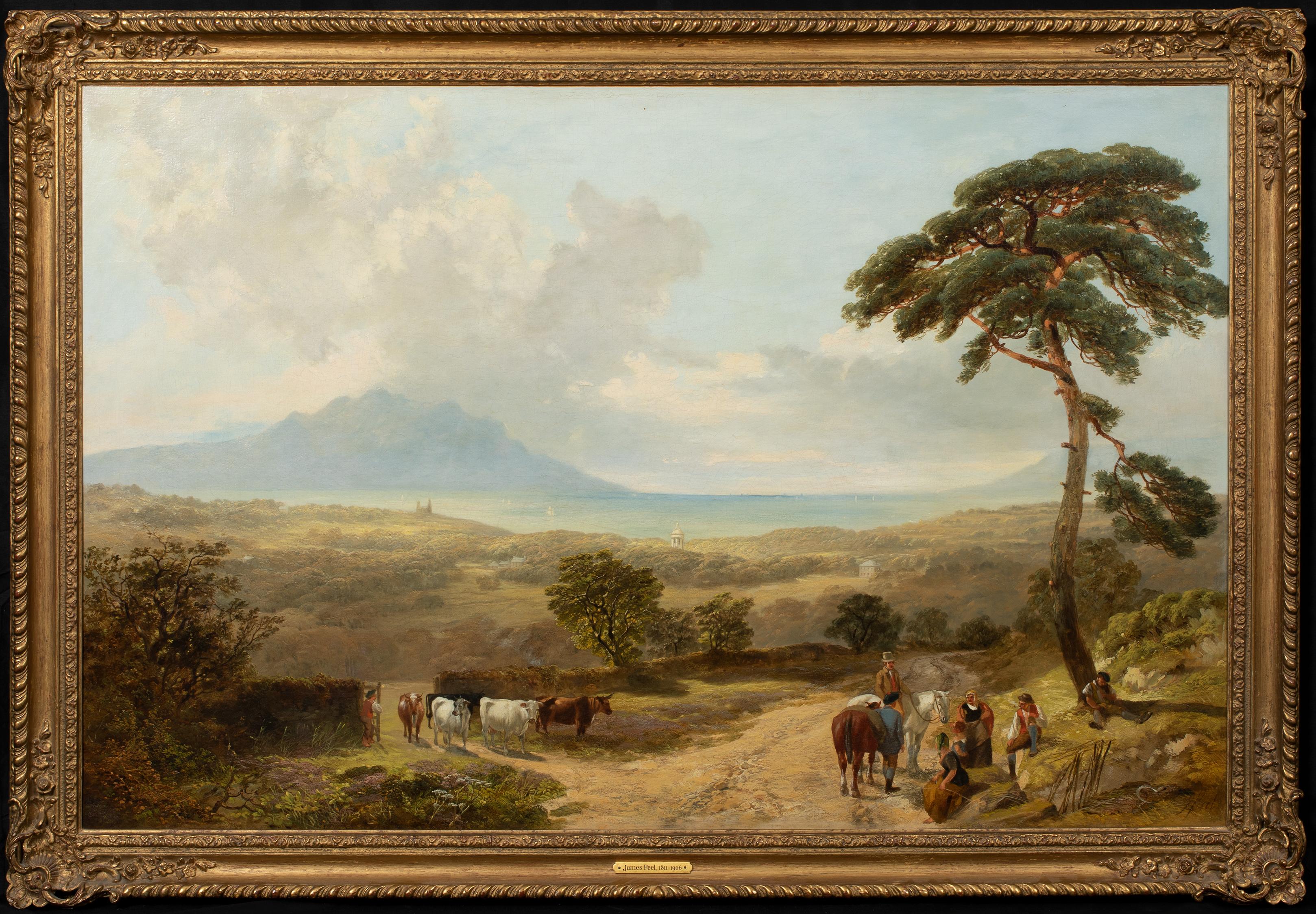 James Peel RBA Landscape Painting - View Of An Extensive Landscape, 19th century 