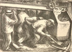 James Penney, Street Pavers (New York City), mid-century labor scene, 1930s