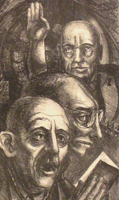 James Penney, Symbols: Leader, Intellectual, Worker, mid-century lithograph