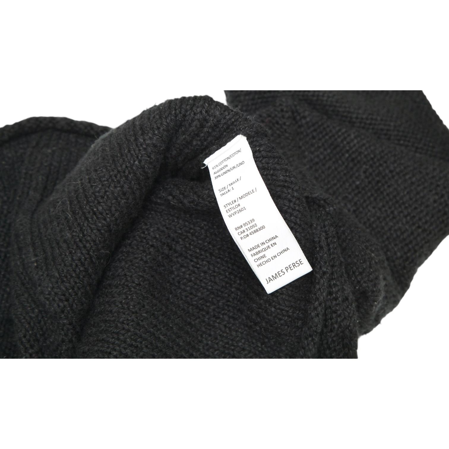 JAMES PERSE Black Cardigan Knit Sweater Top Long Sleeve Linen Cotton Sz 0 $350 For Sale 3