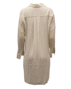 James Perse Shirt Dress in Ivory Viscose