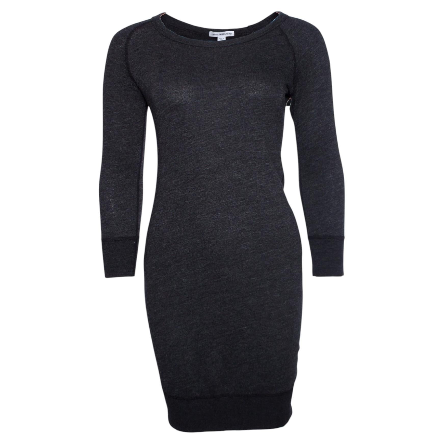 James Perse (Standard), Graues Kleid in Größe 0/XS