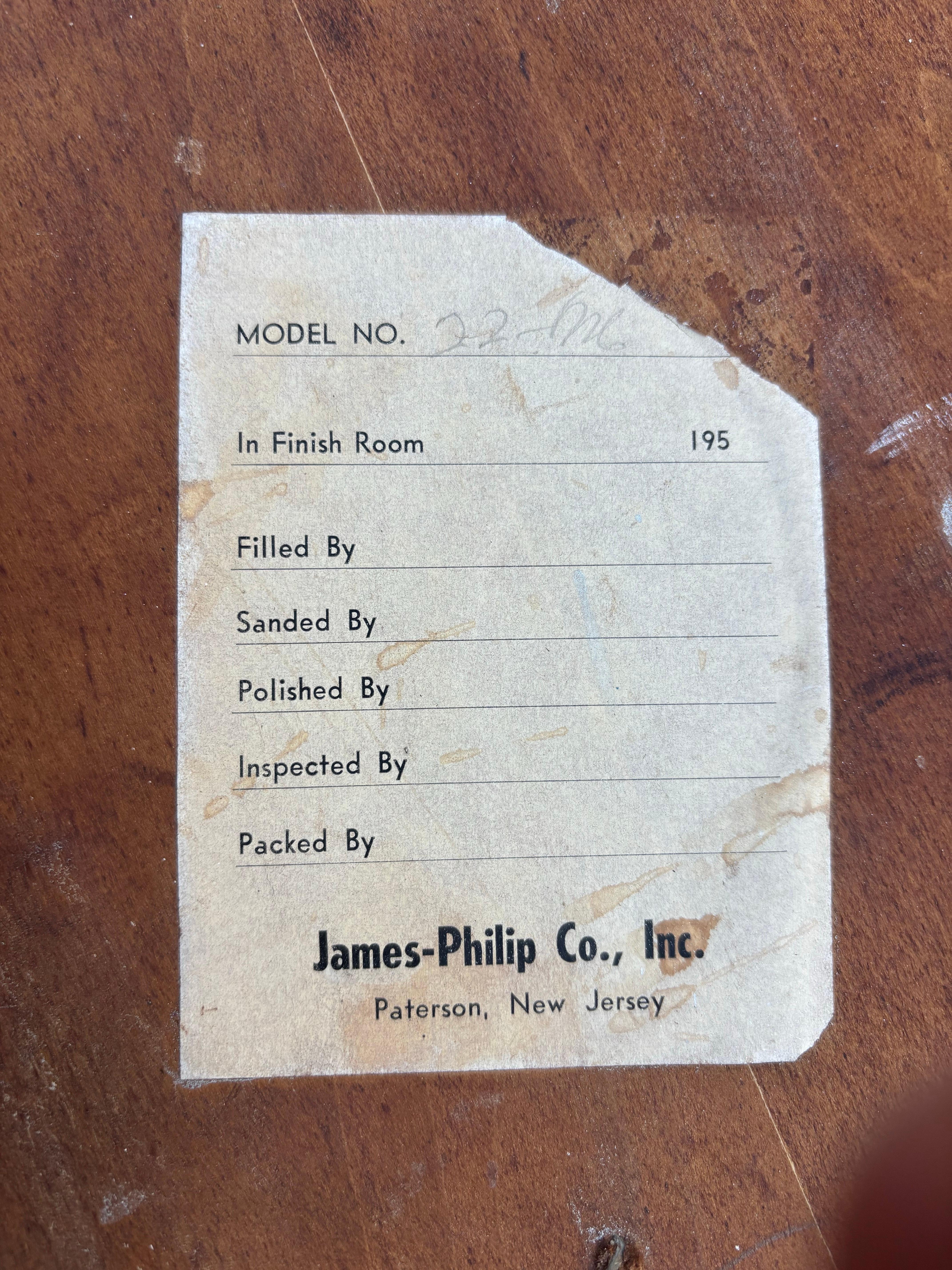 James Philip Co Mid Century Modern Side Tables, circa 1950s For Sale 4