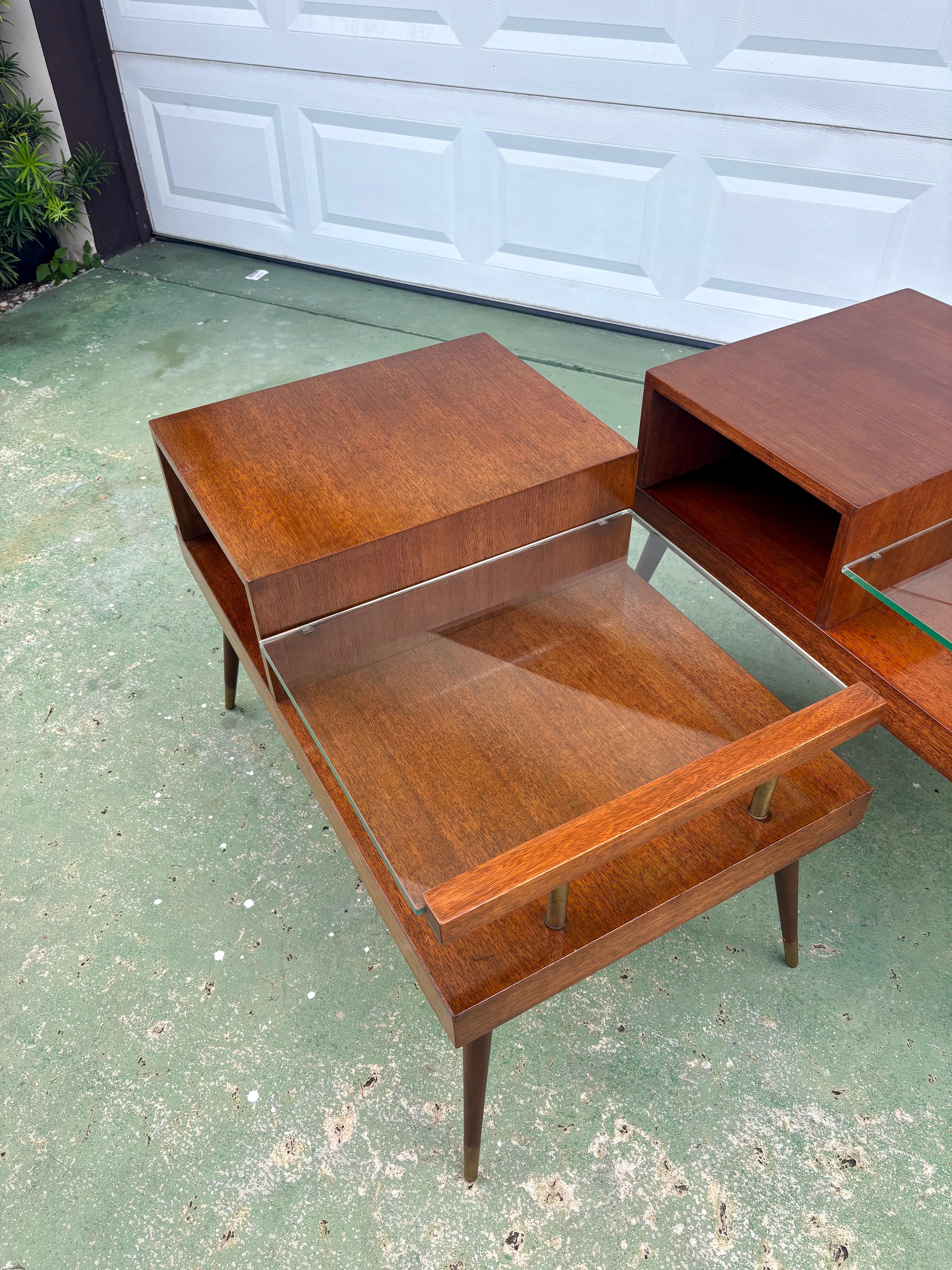 James Philip Co Mid Century Modern Side Tables, circa 1950s For Sale 2