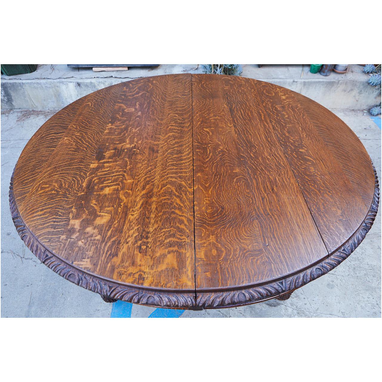 James Phillips & Sons Dining Table with Leaves For Sale 2