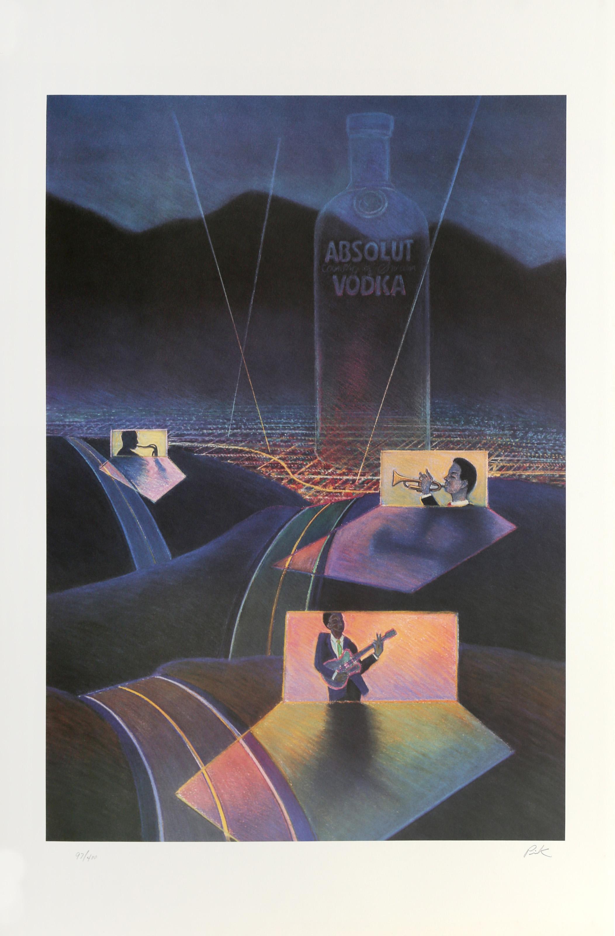 Absolut Statehood: Nevada, Pop Art Lithograph by James Pink