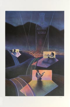 Absolut Statehood: Nevada, Pop Art Lithograph by James Pink