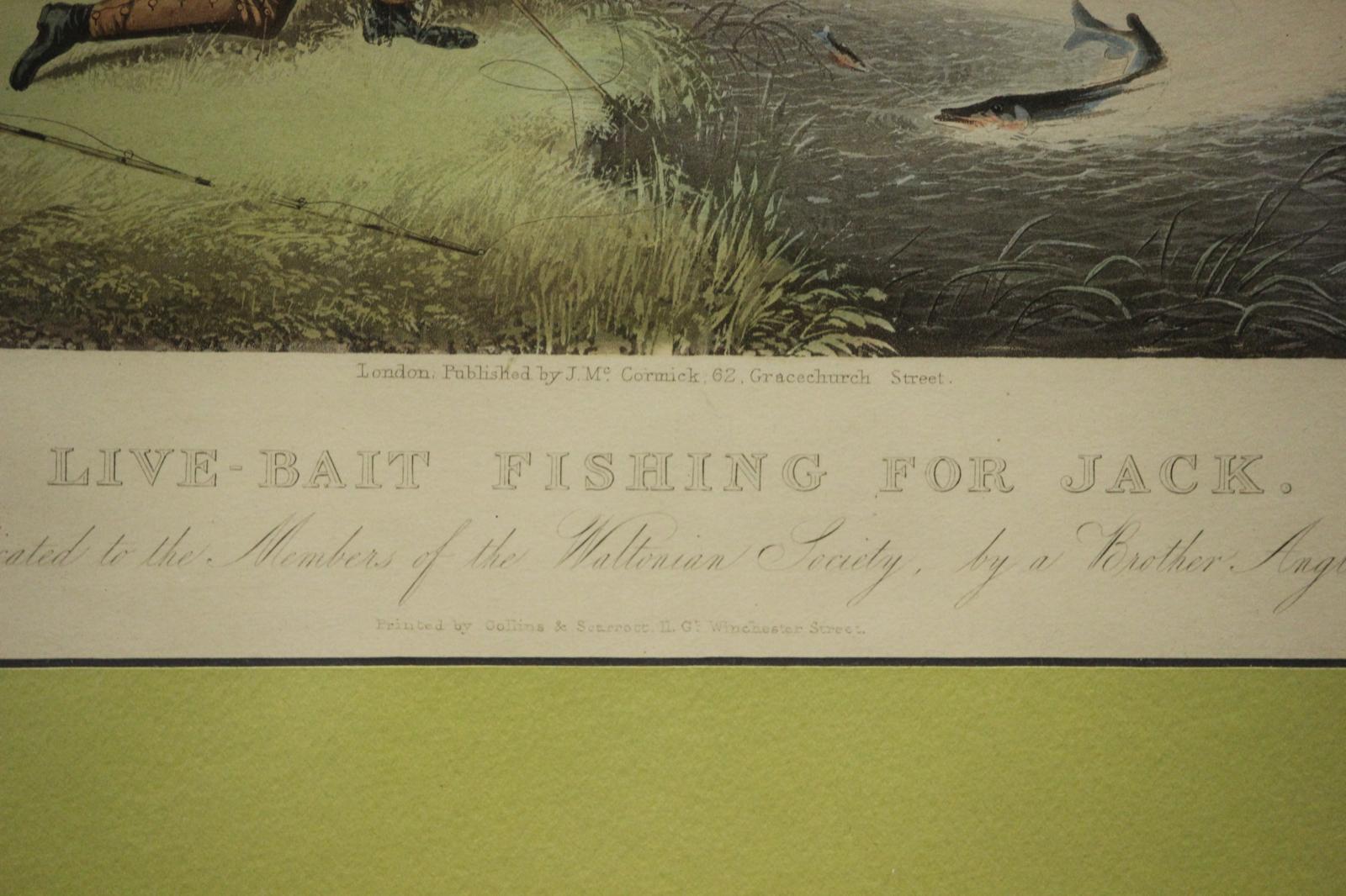 « Live-Bait Fishing for Jack » de James Pollard en vente 3