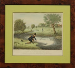 Antique "Live-Bait Fishing for Jack" by James Pollard
