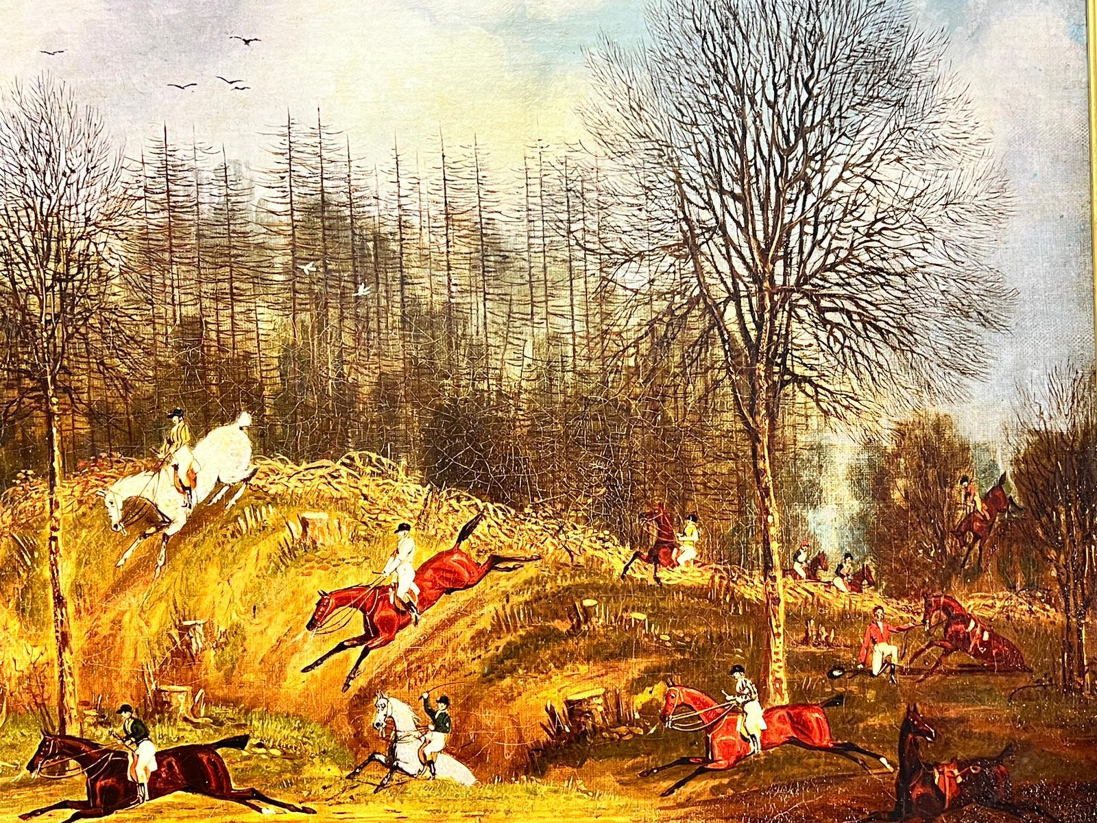 The Great St. Albans Steeplechase
after James Pollard
titled to label verso
color print on canvas, framed
canvas: 25.5 x 37 inches
framed: 31 x 41 inches
the painting is in overall very good and sound condition - has small signs of paint loss and