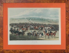 Antique "The Betting Post At Epsom" 1836 by James Pollard
