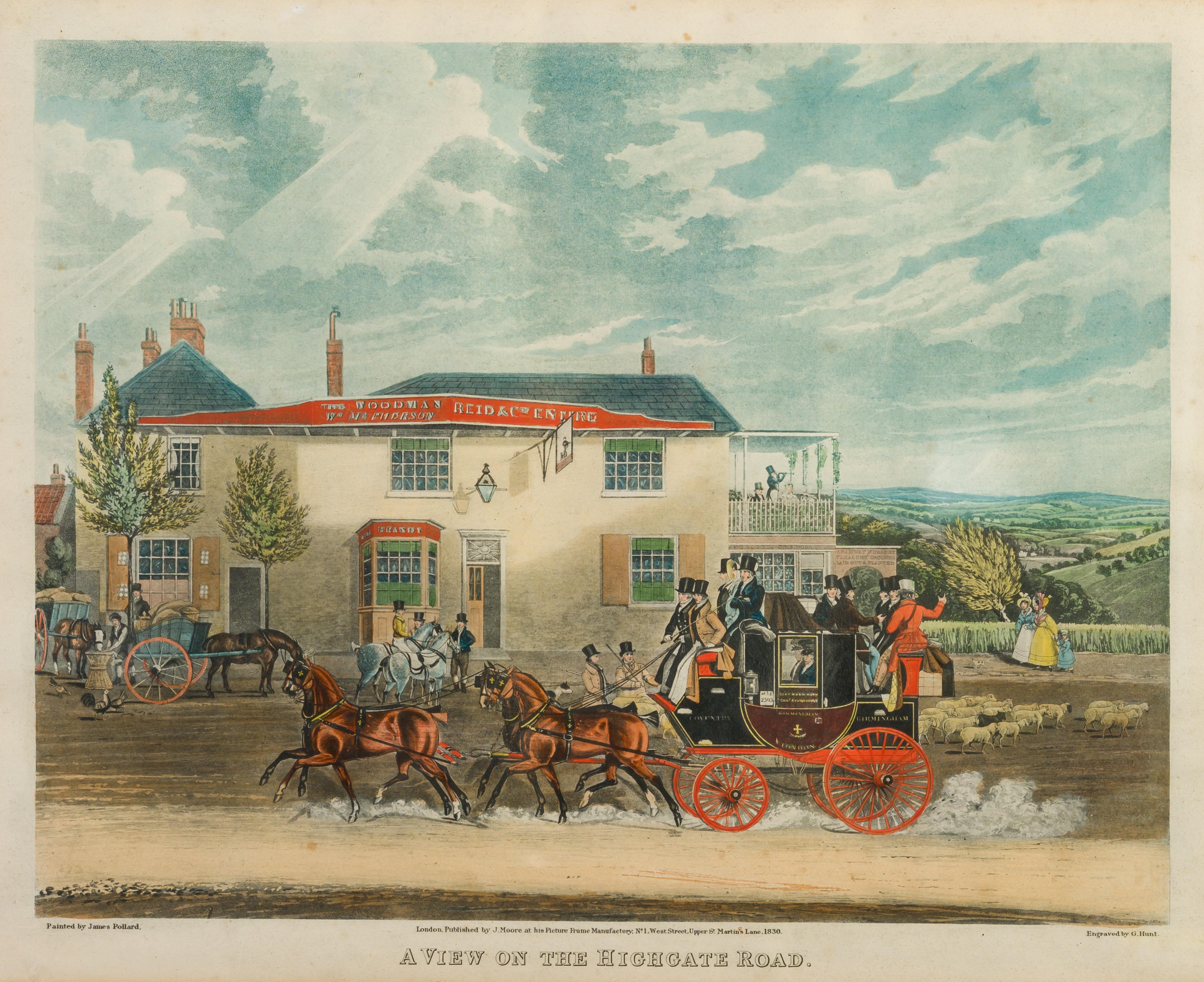 Una vista su Highgate Road e sulla carrozza Tally Ho di Birmingham in vendita 4