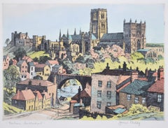 James Priddey: Durham Cathedral lithograph University City