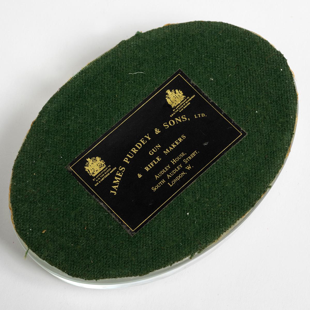 James Purdey & Söhne Glas Briefbeschwerer:: ausgezeichneter Zustand mit signierter Box im Zustand „Gut“ in Canterbury, England