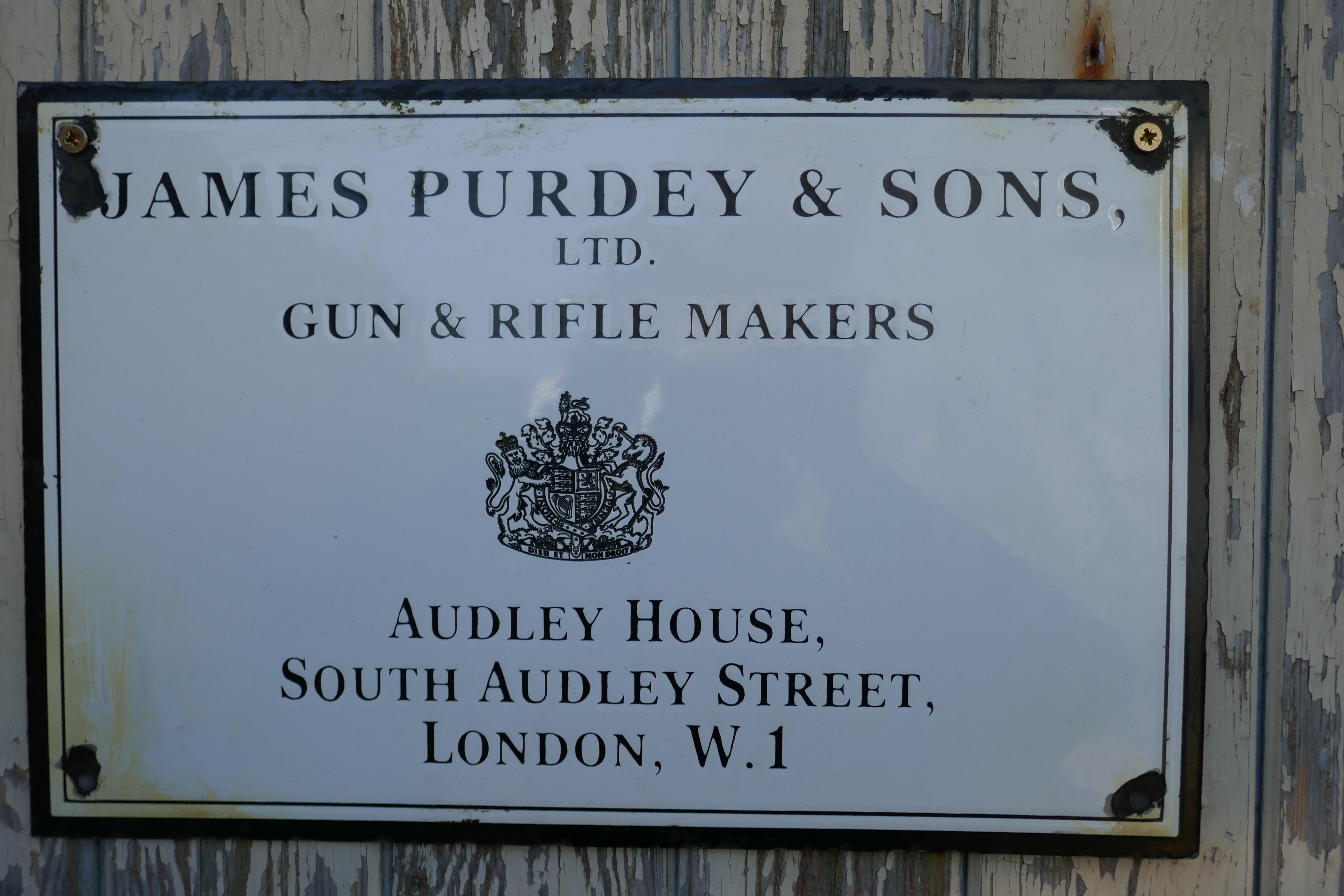 Emaille-Wandtafel von James Purdy & Sons mit Emaille-Schild im Zustand „Gut“ im Angebot in Chillerton, Isle of Wight