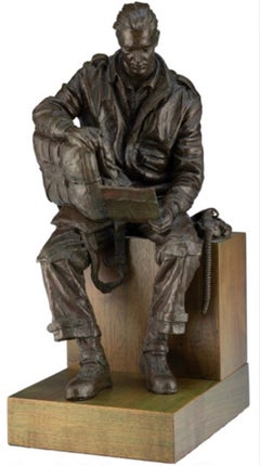 WWII Airman Sculpture, Limited Edition Air Force Sculpture