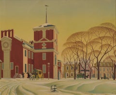 Vintage Snow at Independence Hall