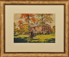 "Indian Camp at Stenton, Home of James Logan" Philadelphia Whisky Ad