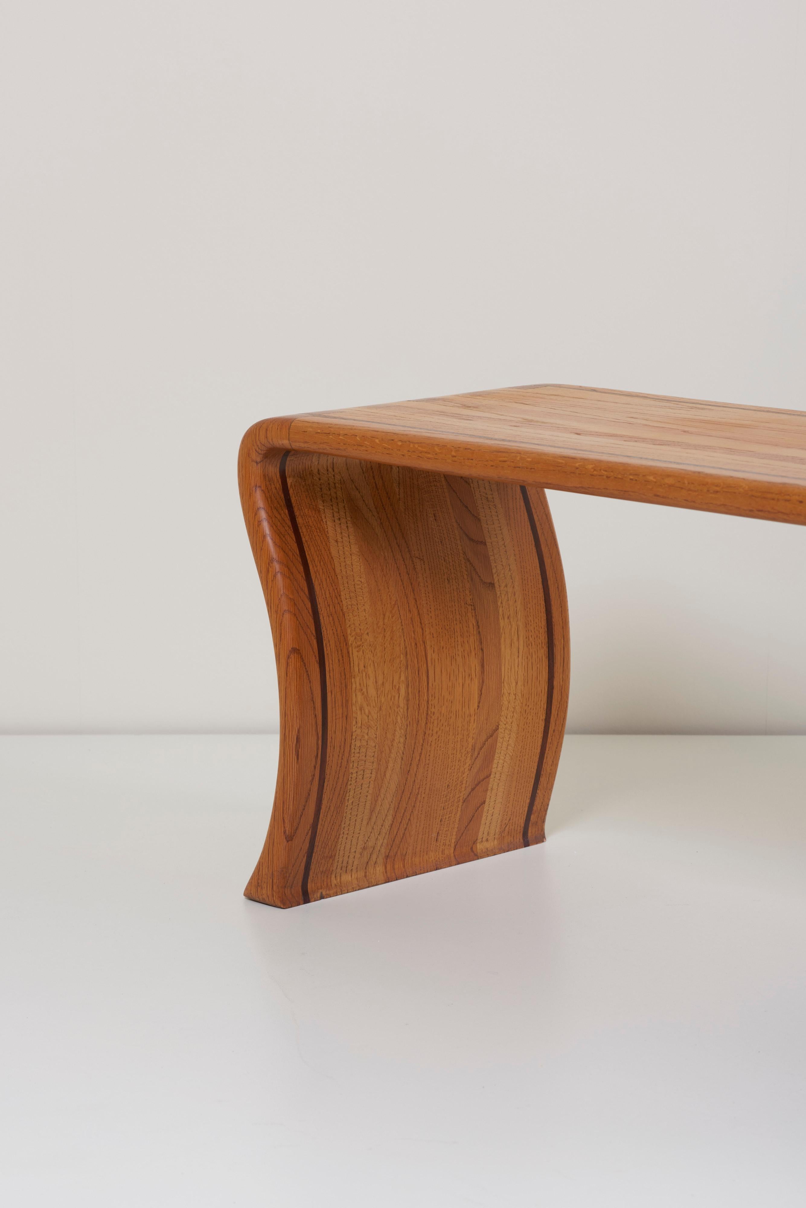 James Rannefeld Jawar Studio Laminate Wood Ribbon Bench, US In Excellent Condition In Berlin, DE