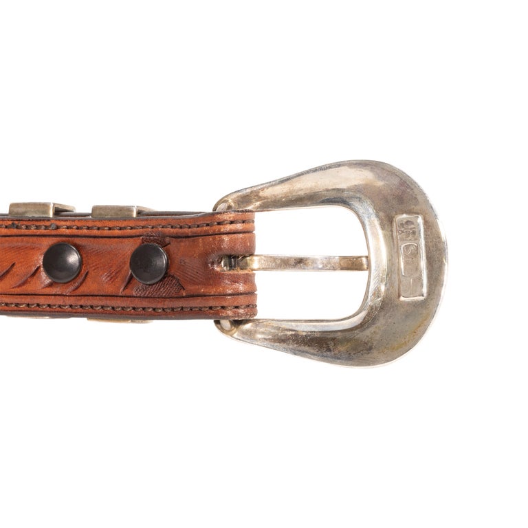 Boucle de ceinture James Reid LTD Santa Fe en argent sterling