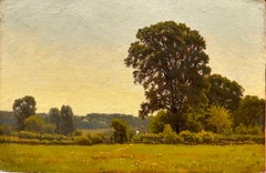 Paisaje de verano al óleo