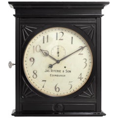 James Ritchie & Sohn Wanduhr:: Schottland:: um 1900