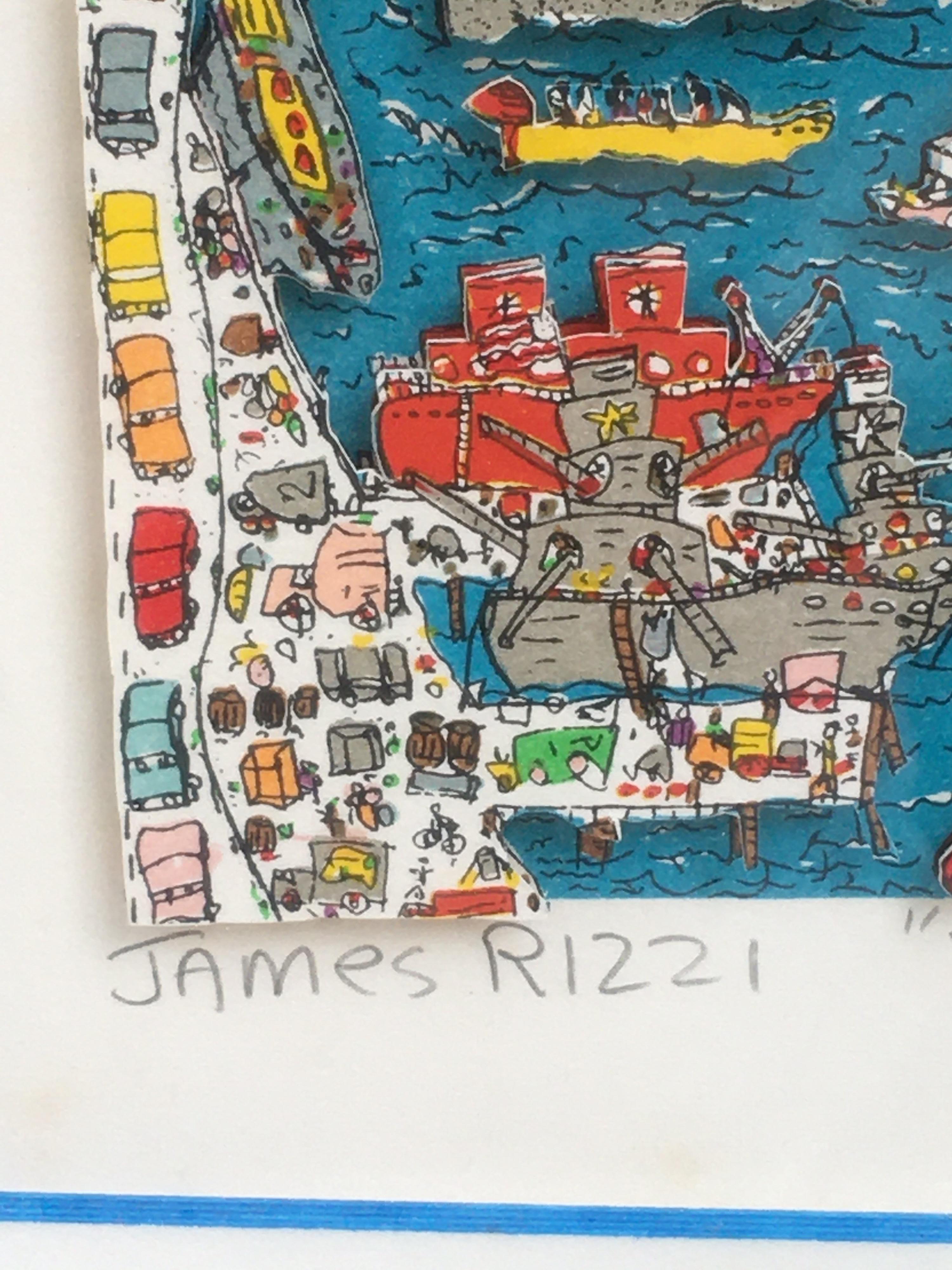 Modern James Rizzi Brooklyn Bridge 1982 99/99