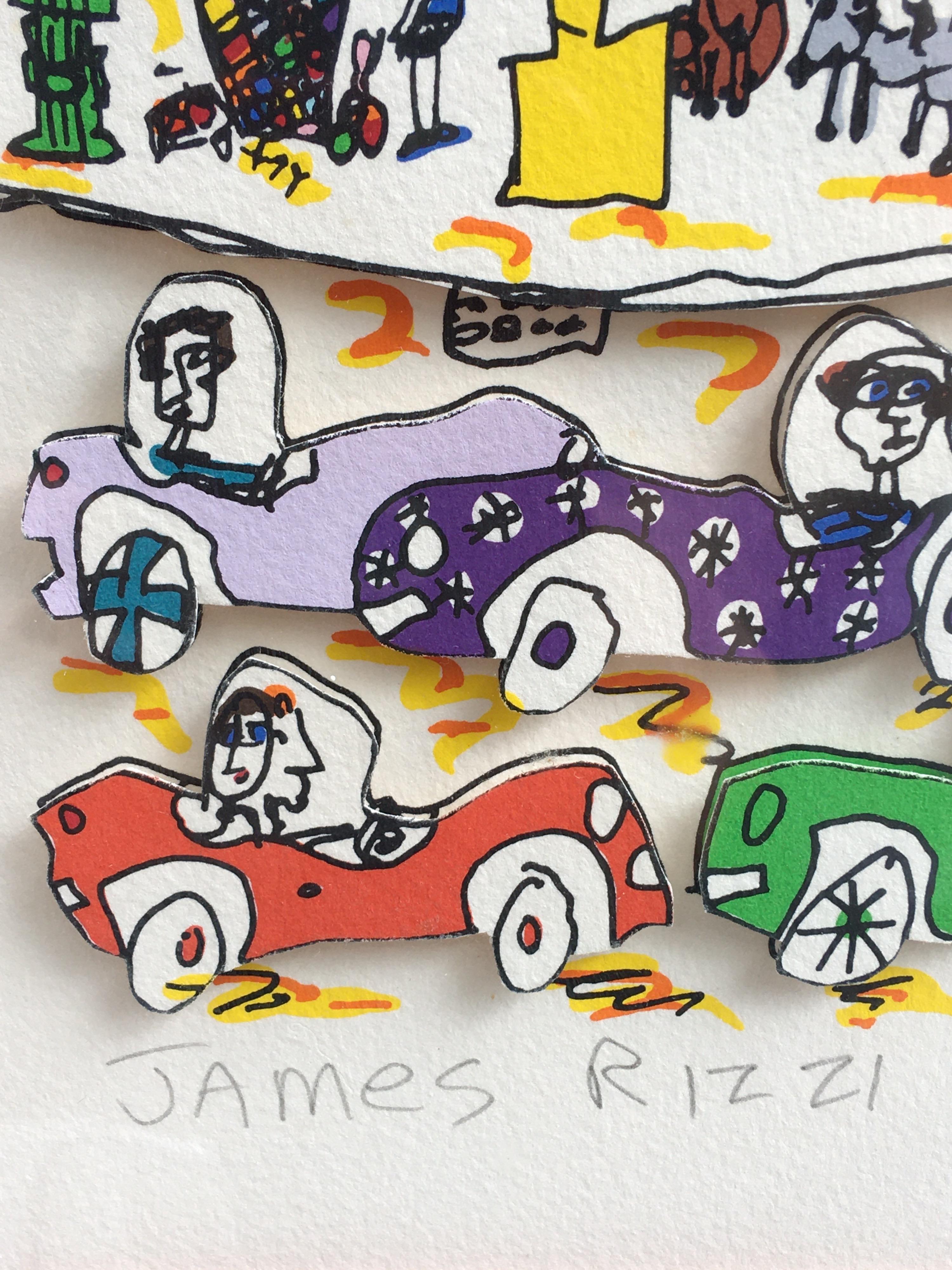 Modern James Rizzi Crosstown Traffic 1983 85/99