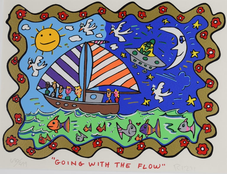 James Rizzi – Going with the flow - Mixed Media:: Pop Art:: 3D ...