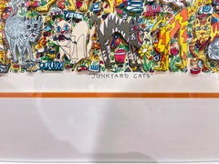 Junkyard Cats - James Rizzi - Pop Art 3D-Farblithographie
