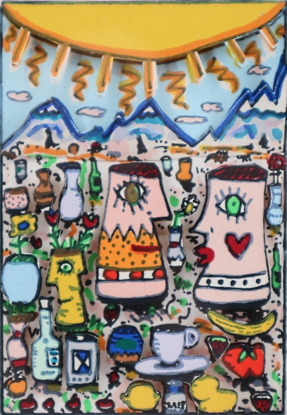 James Rizzi Let'S Do Lunch Signed & Numbered 3D Construction 1