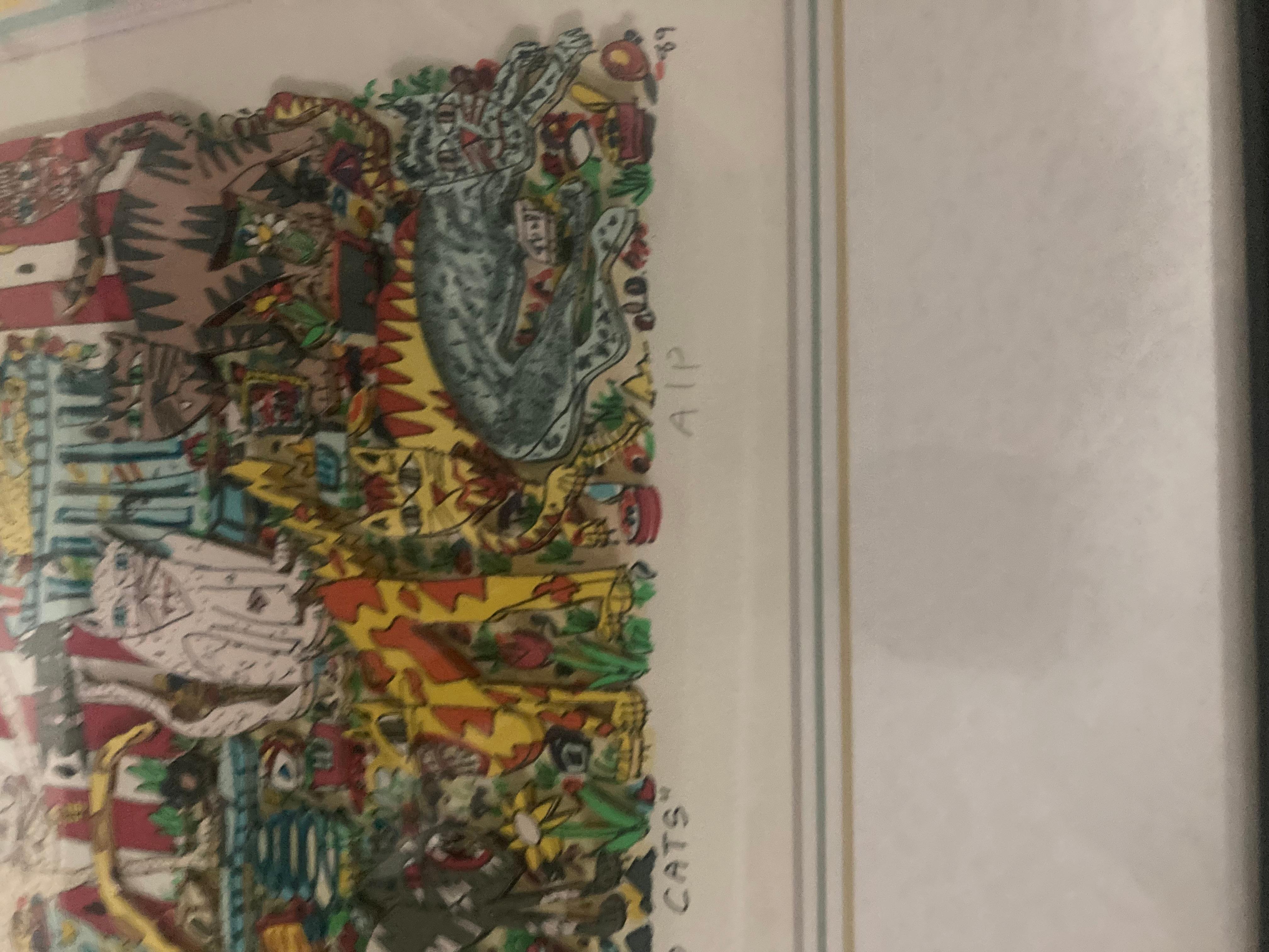 This is an James rizzi signed and numbered lithograph. In good condition artist proof. Measures 23x20