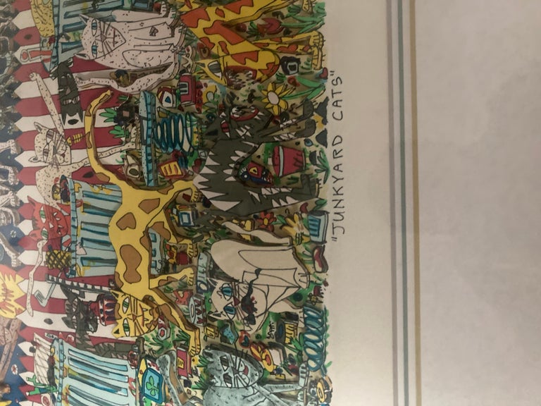 James Rizzi - “Junkyard cats” For Sale at 1stDibs