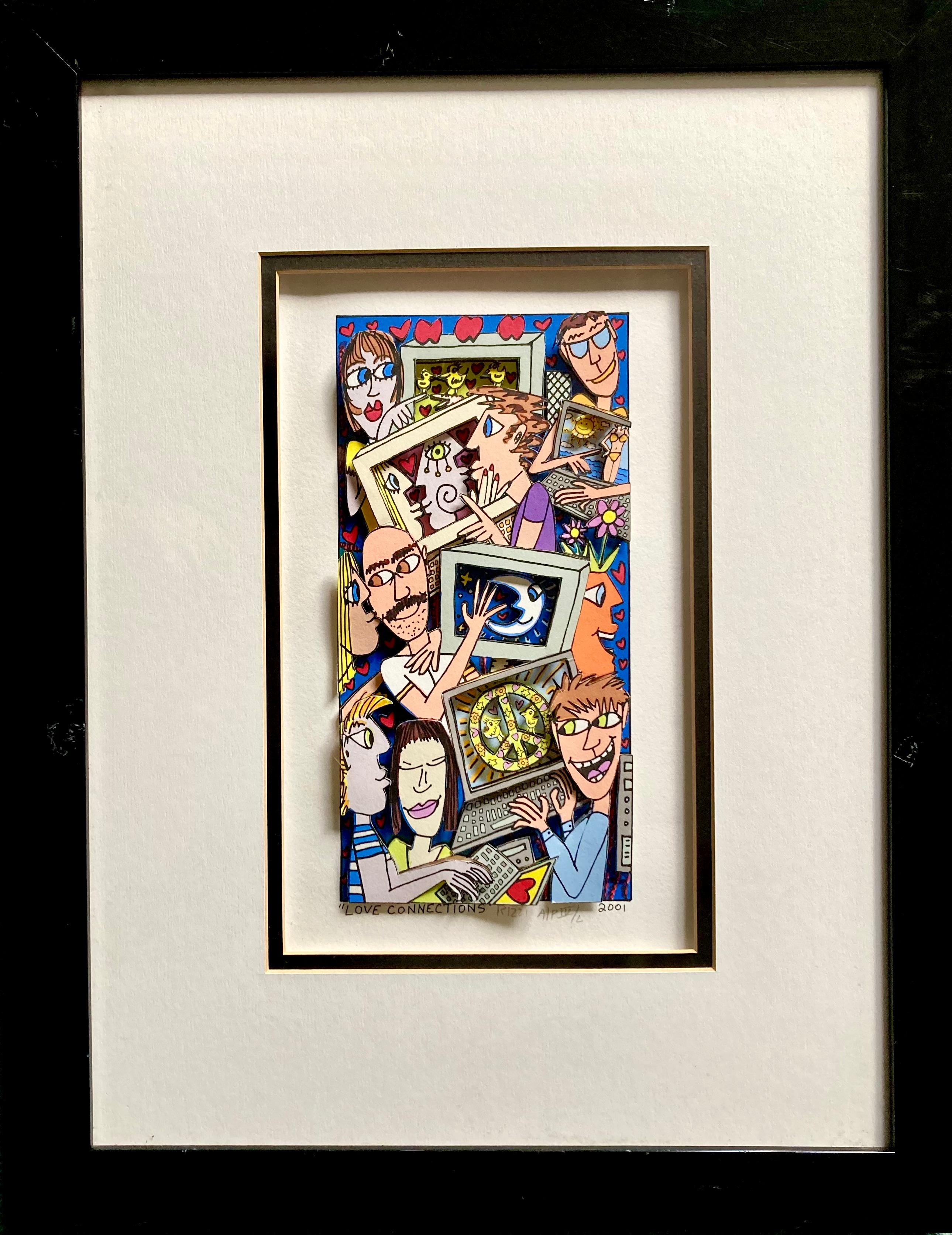 "Love connections" - Print by James Rizzi