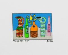 Nettes Glas (Ikonisch, Rizzi, Miniatur, NYC, New York City, Pop Art)