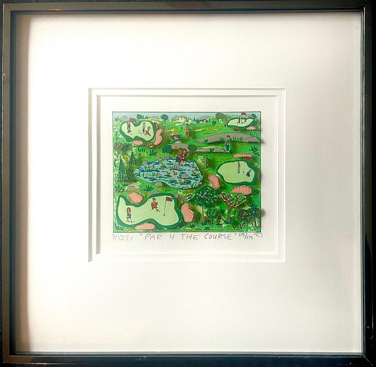 James Rizzi - « Par 4 the course » En vente sur 1stDibs